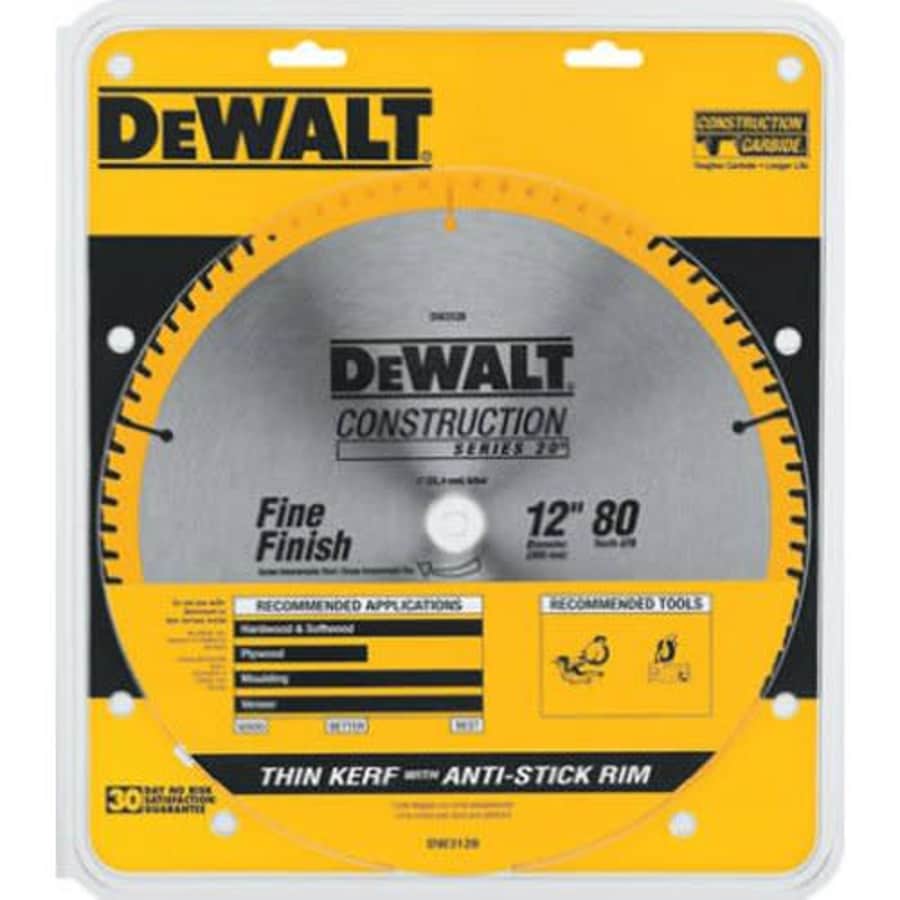 DeWalt Series 20 12" Crosscutting Miter Saw Blade for $27 DeWalt Series 20 12" Crosscutting Miter Saw Blade for $27