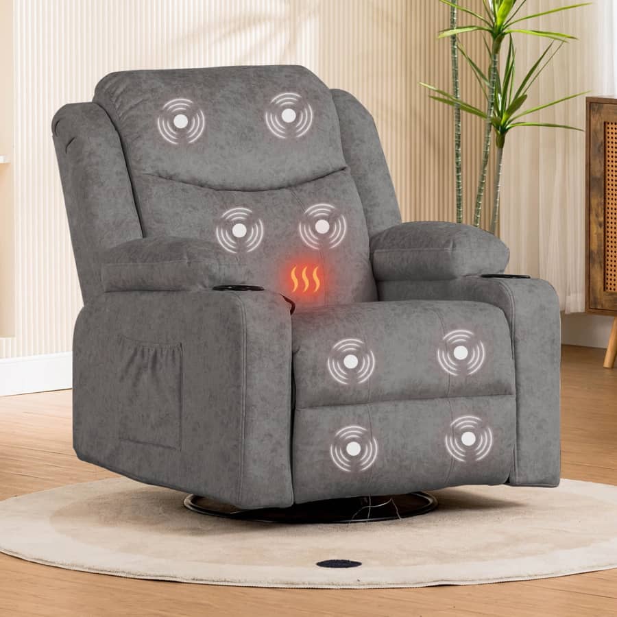 Comhoma Swivel Rocker Recliner for $220