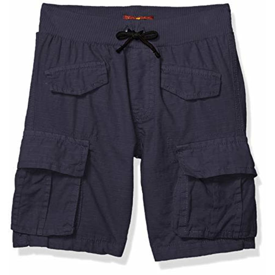 7 For All Mankind Boys' Big Washed Cargo Short, Navy, S for $29