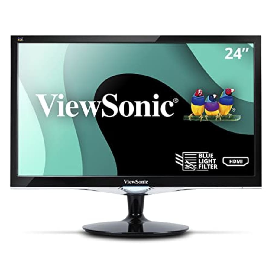 ViewSonic VX2452MH 24in 2ms 1080p Gaming Monitor HDMI, DVI, VGA (Renewed) for $86