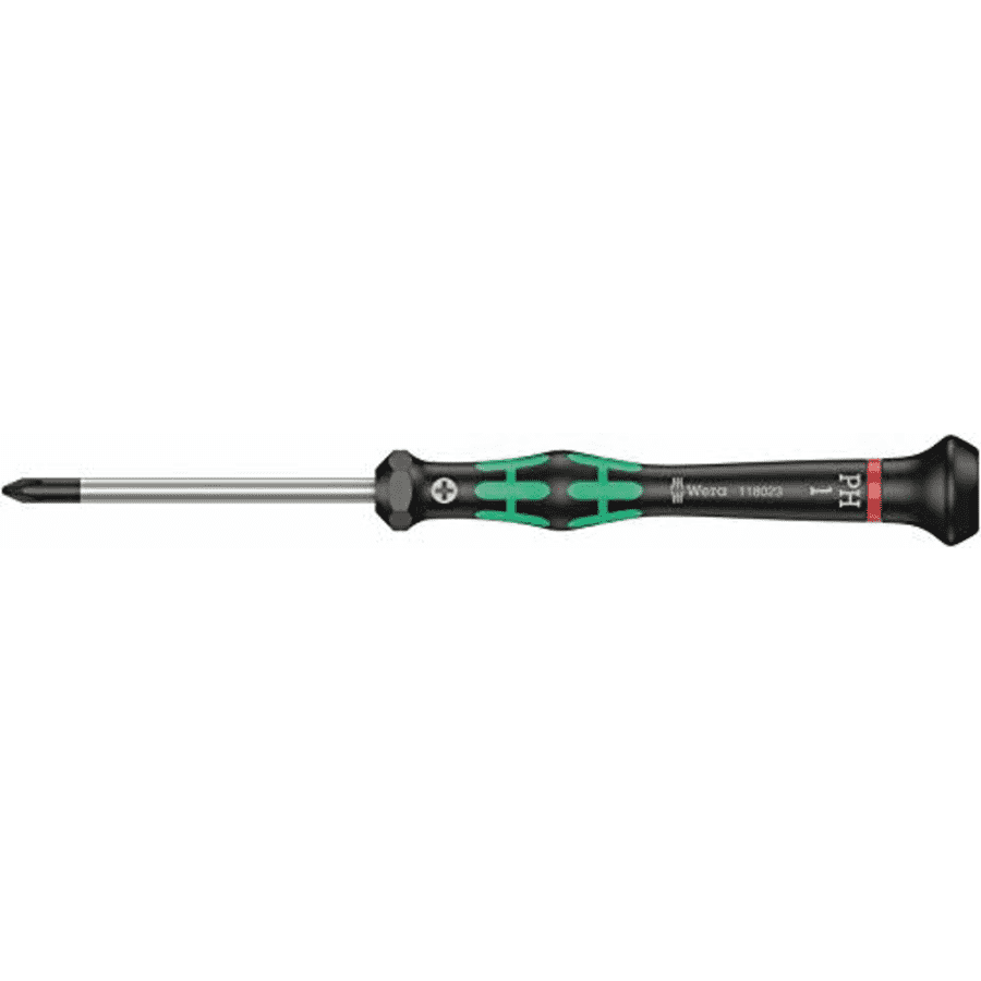 Wera 05118023001 2050 PH Screwdriver for Phillips Screws for Electronic Applications, PH 1 x 60 mm for $6 Wera 05118023001 2050 PH Screwdriver for Phillips Screws for Electronic Applications, PH 1 x 60 mm for $6