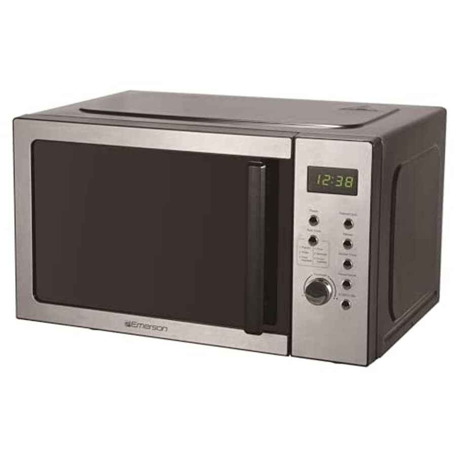 Emerson MW9005SS Compact Countertop Microwave Oven with Button Control, LED Display, 900W 5 Power for $80