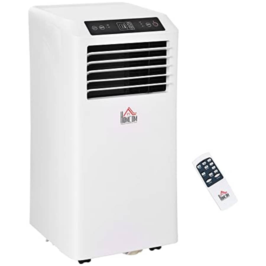 HOMCOM 10000 BTU Mobile Portable Air Conditioner with Cooling, Dehumidifier, Ventilating, Remote for $220 HOMCOM 10000 BTU Mobile Portable Air Conditioner with Cooling, Dehumidifier, Ventilating, Remote for $220