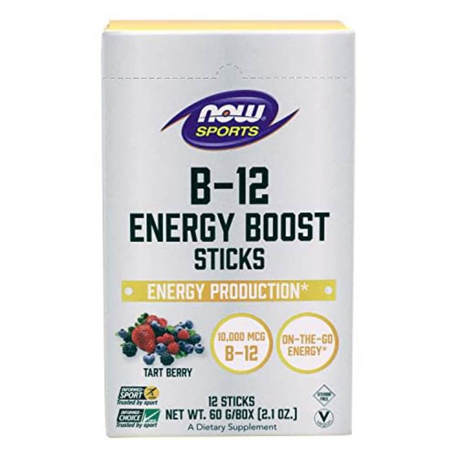 Now Foods NOW Sports Nutrition, B-12 Energy Boost Sticks, 10,000 mcg, On-The-Go-Energy*, Energy Production*, for $11