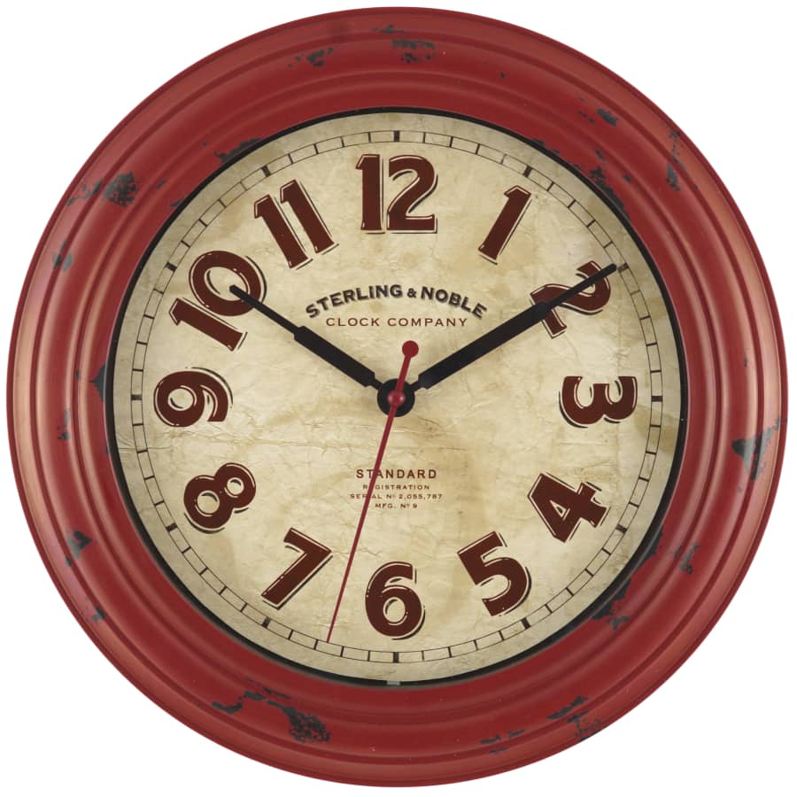 Mainstays 11.5" Red Wall Clock for $3 Mainstays 11.5" Red Wall Clock for $3