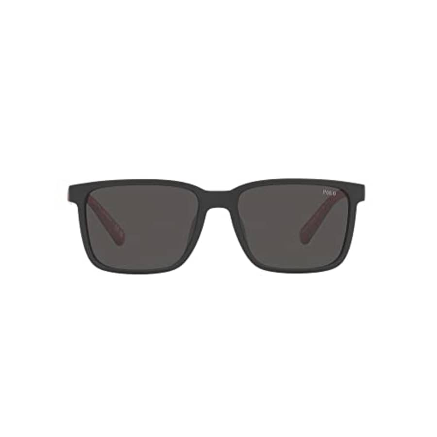Polo Ralph Lauren Mens Ph4189u Universal Fit Rectangular Sunglasses, Matte Black/Dark Grey, 55 mm for $67 Polo Ralph Lauren Mens Ph4189u Universal Fit Rectangular Sunglasses, Matte Black/Dark Grey, 55 mm for $67