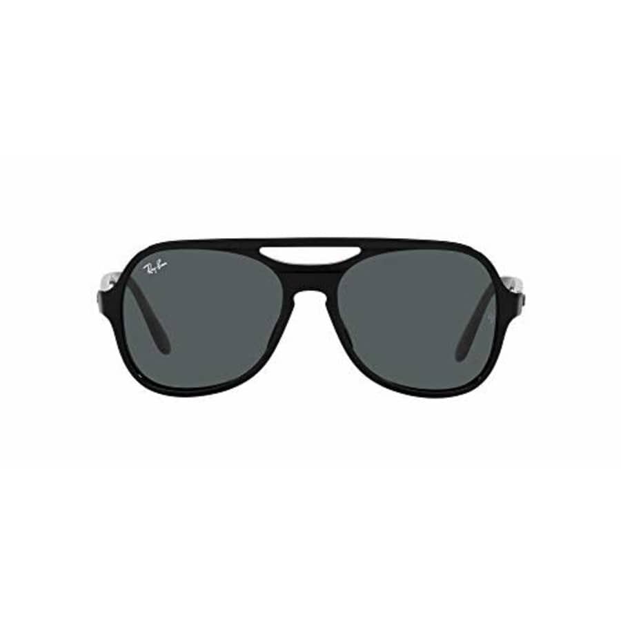 Ray-Ban Men's RB4357 Powderhorn Aviator Sunglasses, Black/Dark Grey, 58 mm for $135 Ray-Ban Men's RB4357 Powderhorn Aviator Sunglasses, Black/Dark Grey, 58 mm for $135
