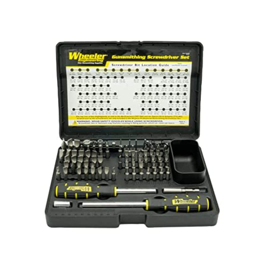 Wheeler 89-Piece Professional Screwdriver Set with 2 Handles Storage Case for Gunsmithing and for $75