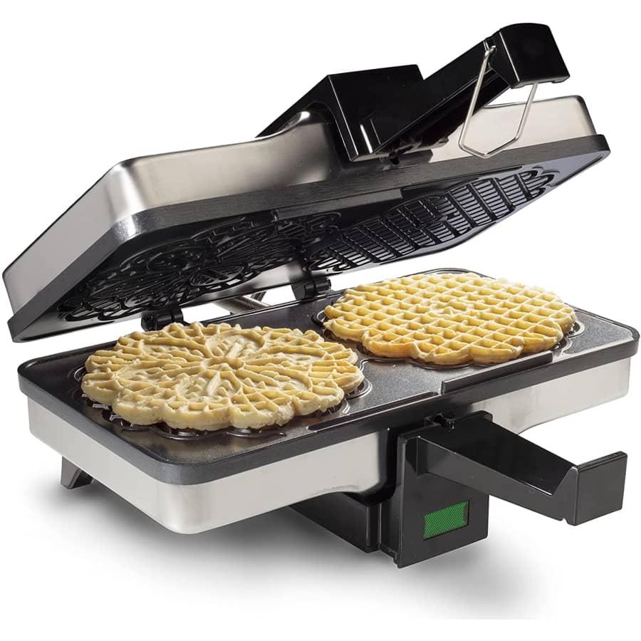 CucinaPro Non-stick Electric Pizzelle Maker for $40 CucinaPro Non-stick Electric Pizzelle Maker for $40