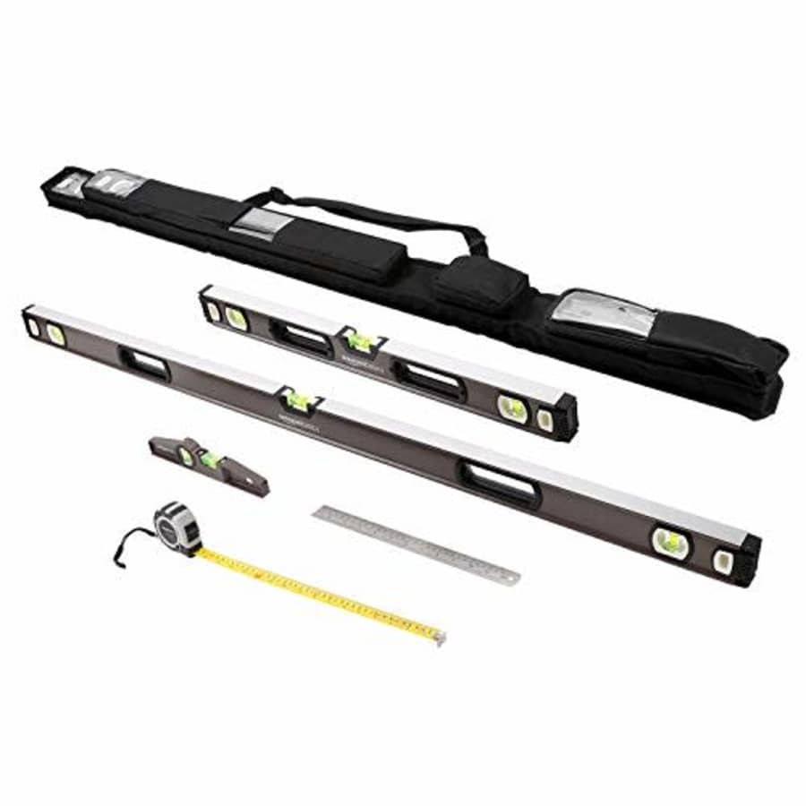 Amazon Basics 5-Piece Measuring Tool Set - 9-Inch, 24-Inch and 48-Inch Levels, 16-Foot Tape for $61 Amazon Basics 5-Piece Measuring Tool Set - 9-Inch, 24-Inch and 48-Inch Levels, 16-Foot Tape for $61