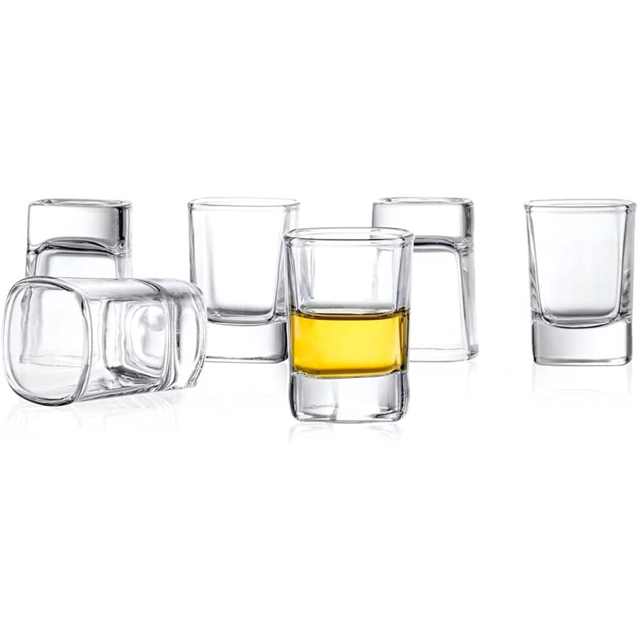 JoyJolt City Heavy Base Shot Glass 6-Pack for $14