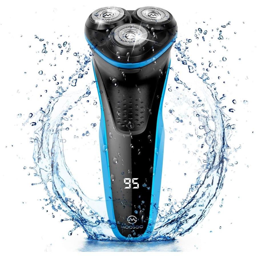 Moosoo Cordless Electric Rotary Razor with Pop-up Trimmer for $12