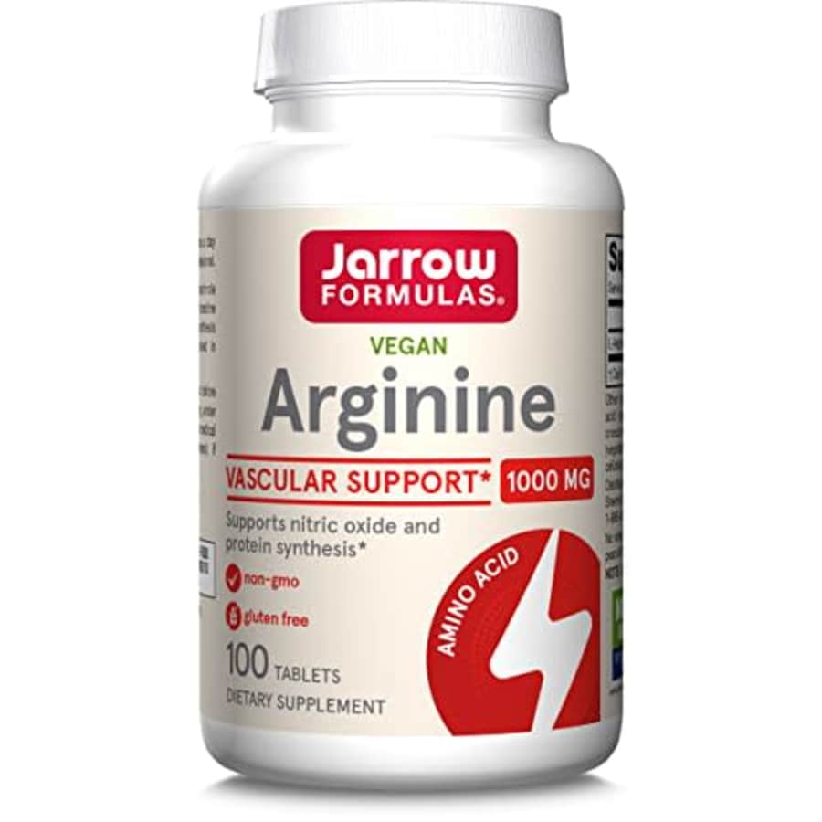 Jarrow Formulas Arginine 1000 mg - 100 Tablets - Supports Nitric Oxide & Protein Synthesis - for $17