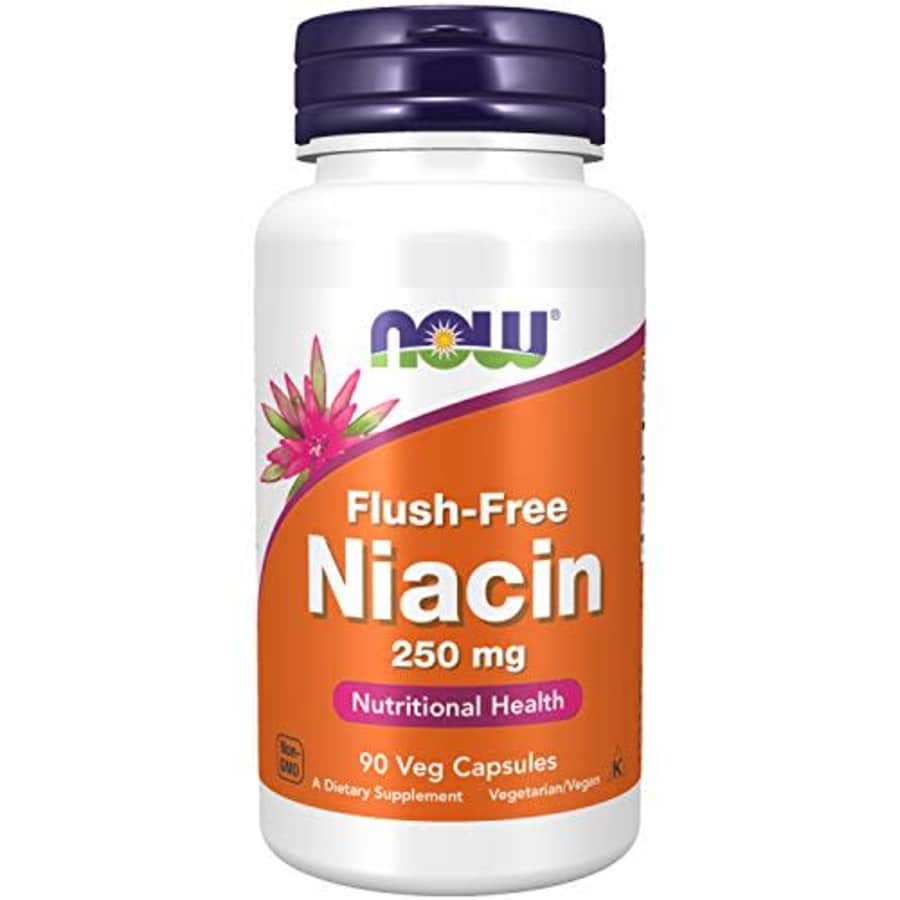 Now Foods NOW Supplements, Niacin (Vitamin B-3) 250 mg, Flush-Free, Nutritional Health, 90 Veg Capsules for $17 Now Foods NOW Supplements, Niacin (Vitamin B-3) 250 mg, Flush-Free, Nutritional Health, 90 Veg Capsules for $17