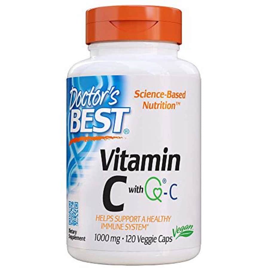 Doctor's Best Vitamin C with Quali-C 1000 mg, Non-GMO, Vegan, Gluten Free, Soy Free, Sourced from for $16 Doctor's Best Vitamin C with Quali-C 1000 mg, Non-GMO, Vegan, Gluten Free, Soy Free, Sourced from for $16
