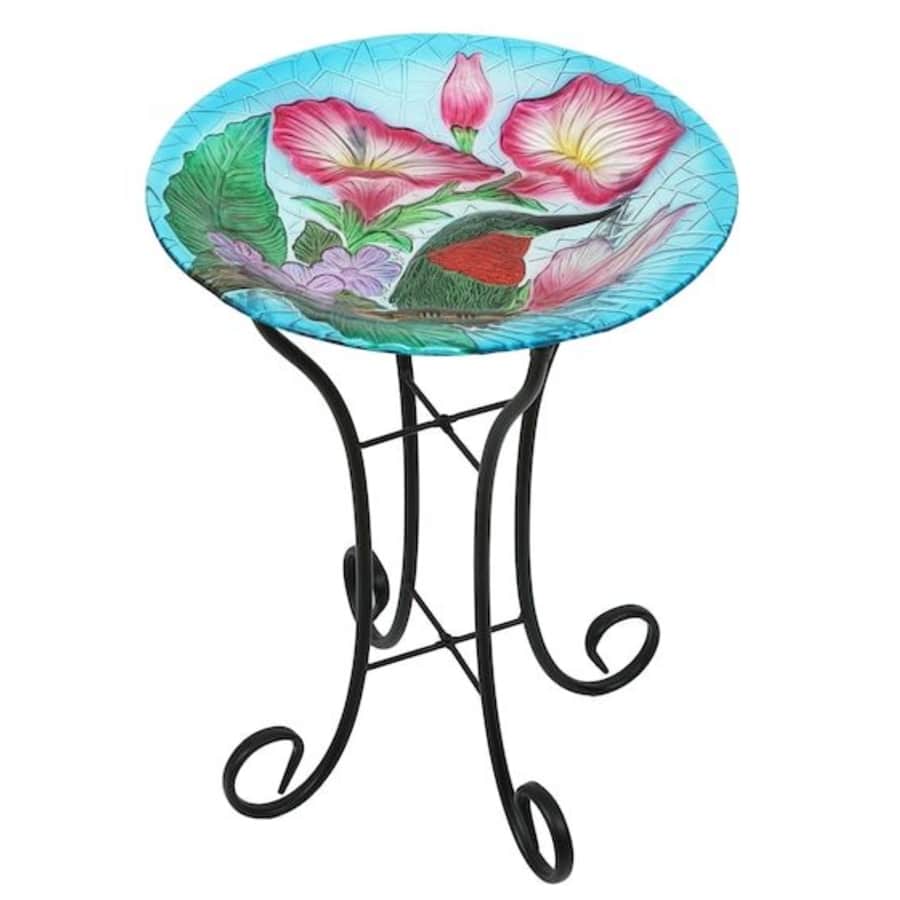 LuxenHome 22.5" Glass Birdbath for $38