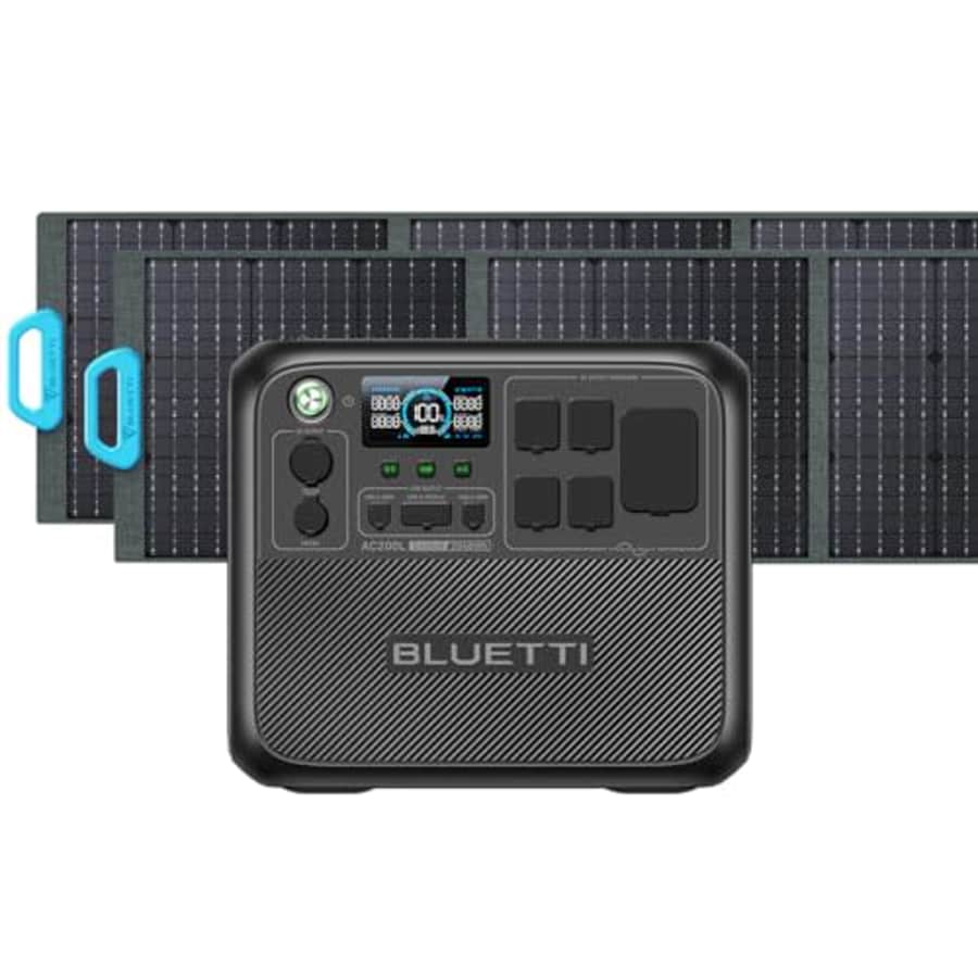 BLUETTI Portable Power Station AC200L with 2 200W Solar Panel Included, 2048Wh LiFePO4 Battery for $1,399