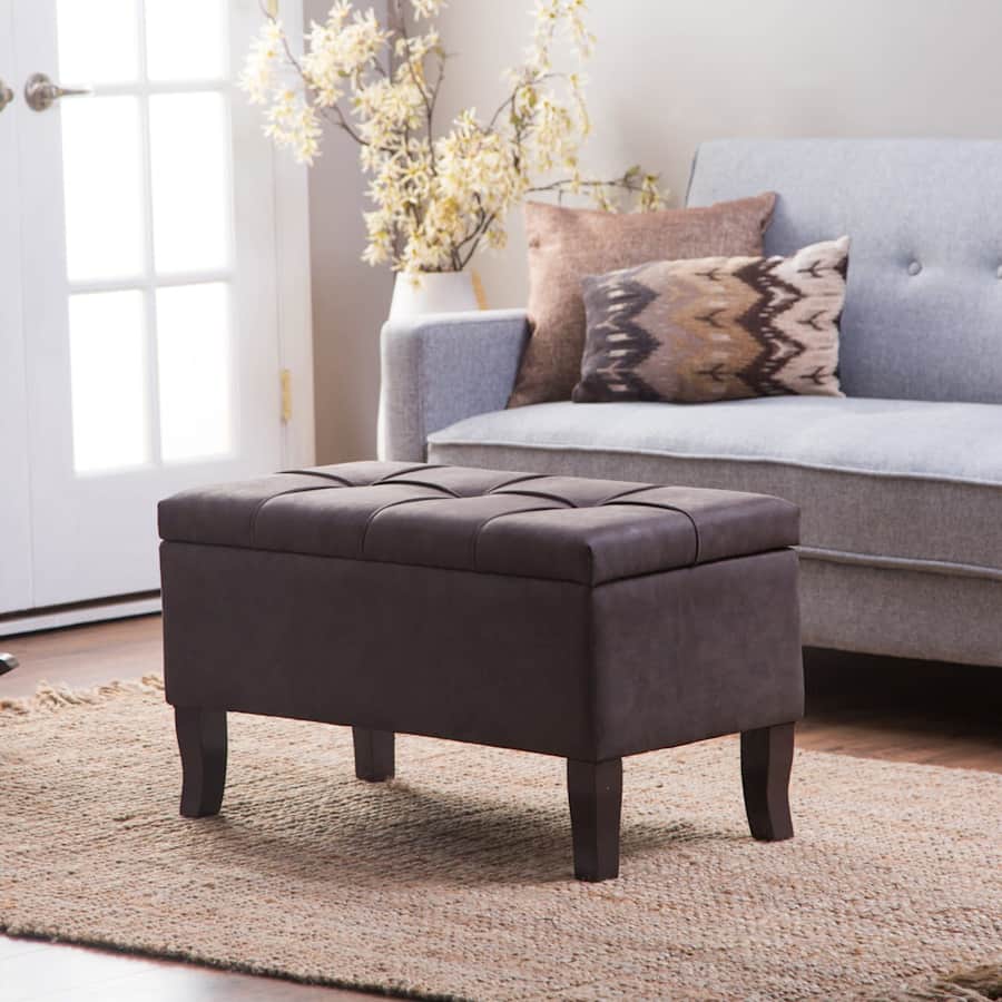 Belham Living Wyatt Weathered Storage Bench for $43 Belham Living Wyatt Weathered Storage Bench for $43