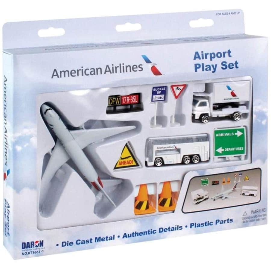 Daron American Airlines 10-Piece Playset for $15