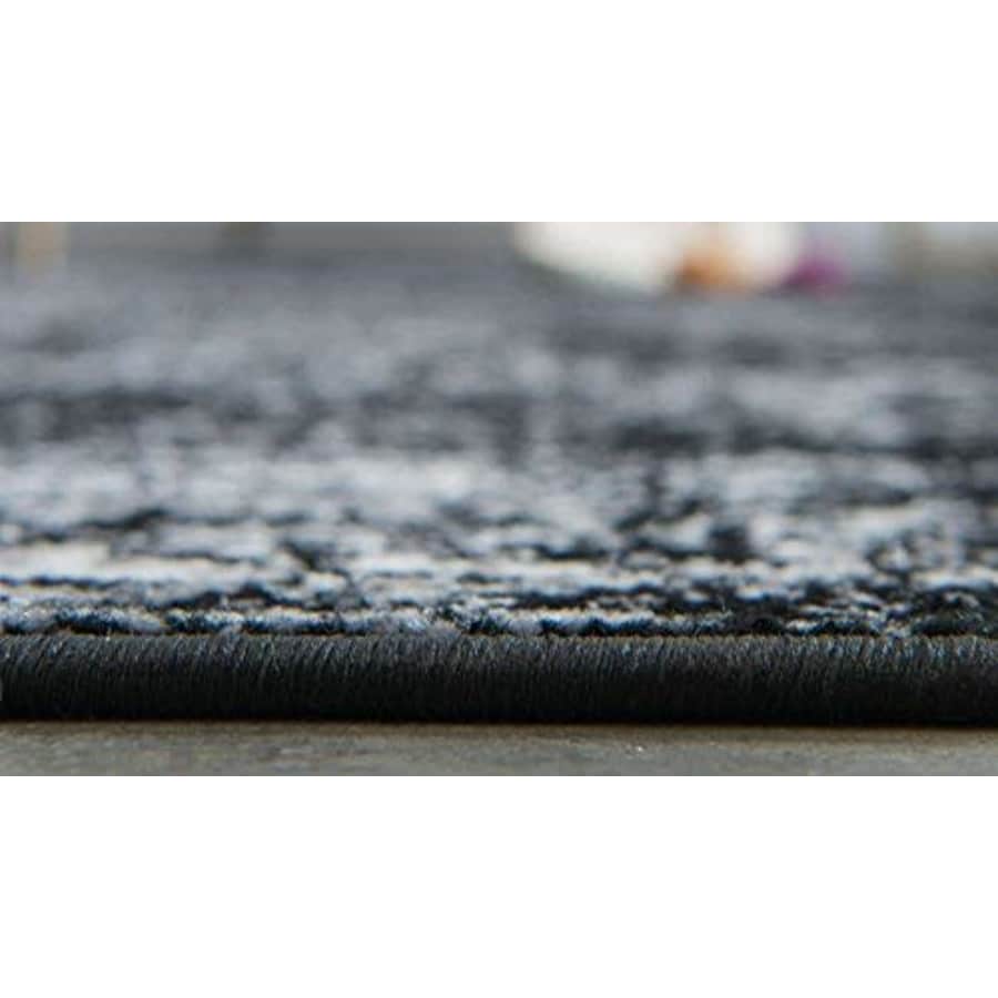 Unique Loom Sofia Traditional Area Rug, 2' 0 x 6' 7, Black for $31