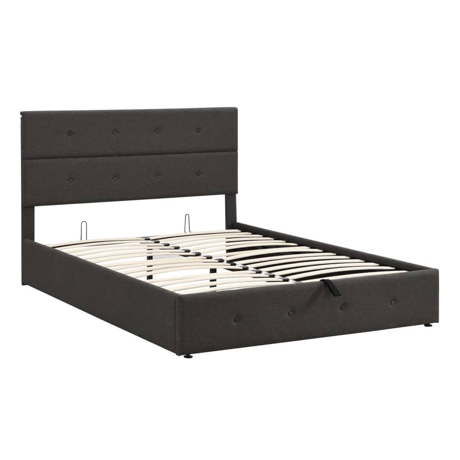 Queen Lift-Up Upholstered Storage Bed Frame for $188