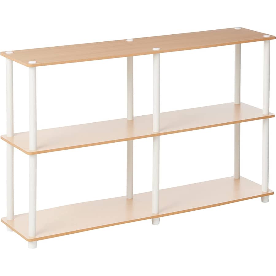 Furinno 3-Tier Double Size Storage Display Rack: $39