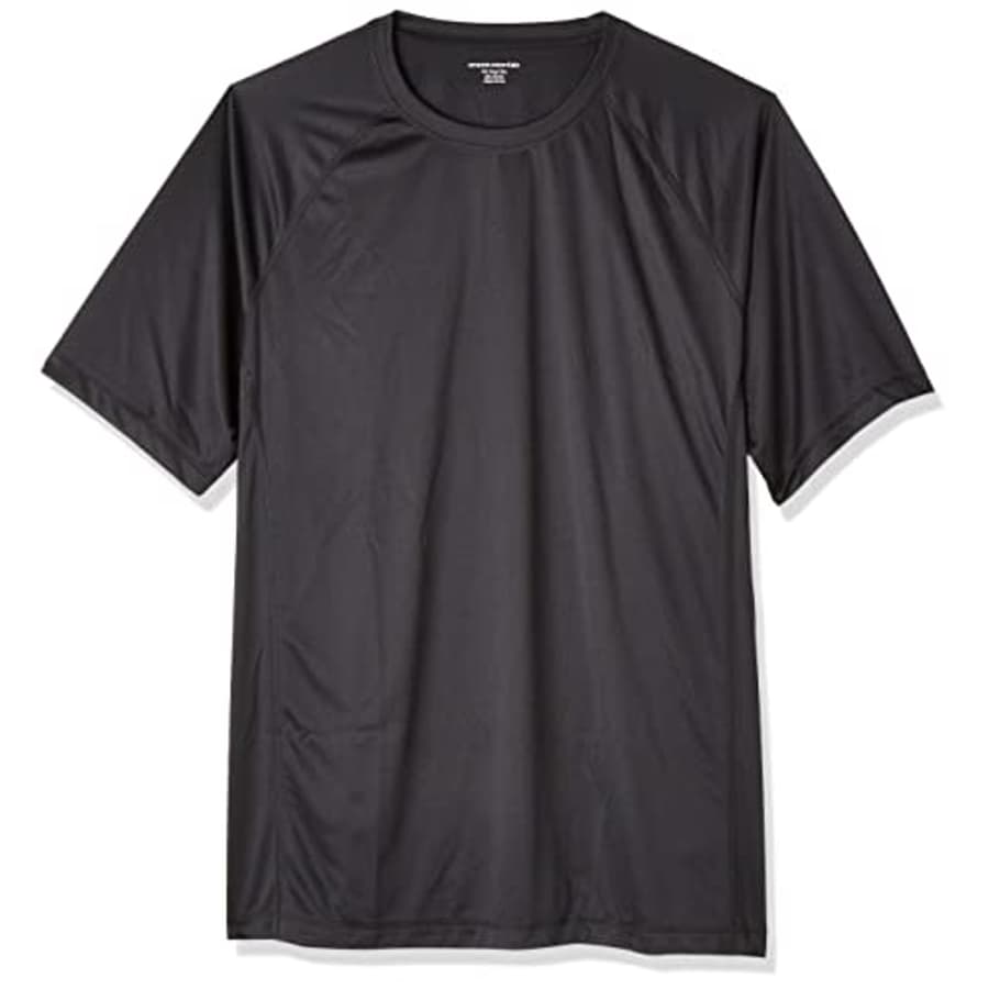 Amazon Essentials Men's Rash Guard Long Sleeve, Navy, 6X-Large for $7