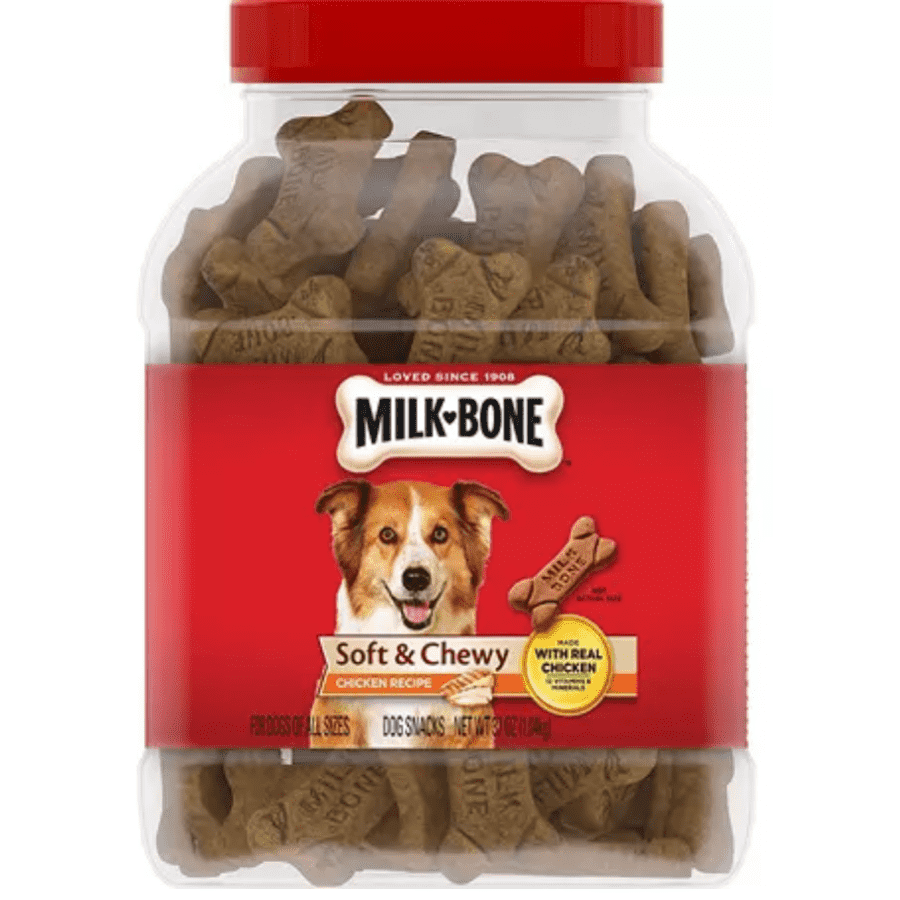 Milk-Bone Soft & Chewy Chicken Recipe 37-Oz. Dog Snacks for $9.84 for members