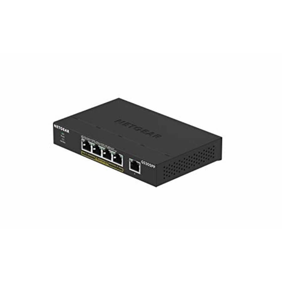 NETGEAR 5-Port Gigabit Ethernet Unmanaged PoE+ Switch (GS305PP) with 4 x PoE at 83W, Desktop, for $185