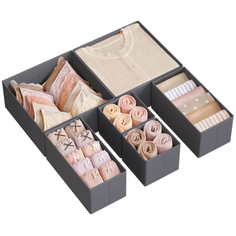 Songmics Drawer Organizer 6-Pack for $9.99 w/ Prime