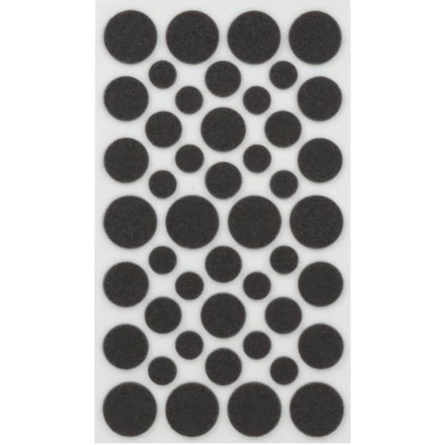 Self-Stick Round Felt Pads 46-Pack for $3
