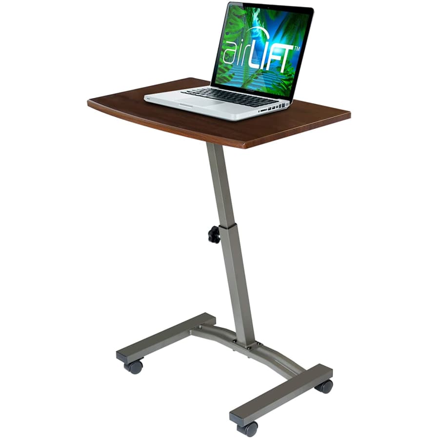 Seville Classics Airlift 23.6" Height-Adjustable Mobile Laptop Desk Cart for $48