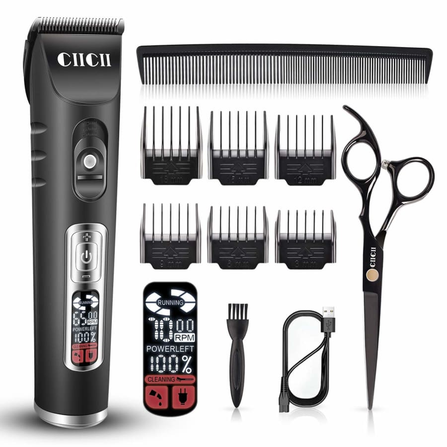 Ciicii 11-Piece Cordless Professional Hair Trimmer Set for $23