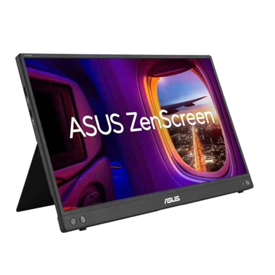 ASUS ZenScreen 16 (15.6 inch viewable) 1080P USB-C Portable Monitor (MB16AHV) - Full HD, IPS, Blue for $199