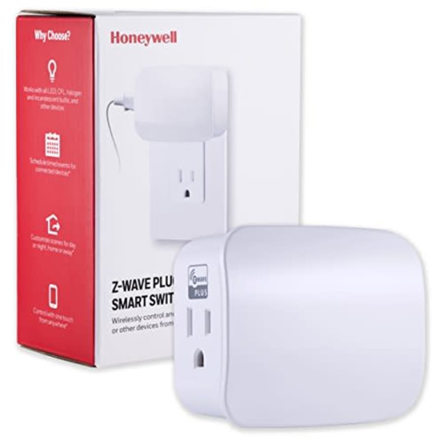 Honeywell UltraPro Z-Wave Plus Smart Light Switch, Single Outlet Plug-in | Built-in Repeater Range for $40 Honeywell UltraPro Z-Wave Plus Smart Light Switch, Single Outlet Plug-in | Built-in Repeater Range for $40