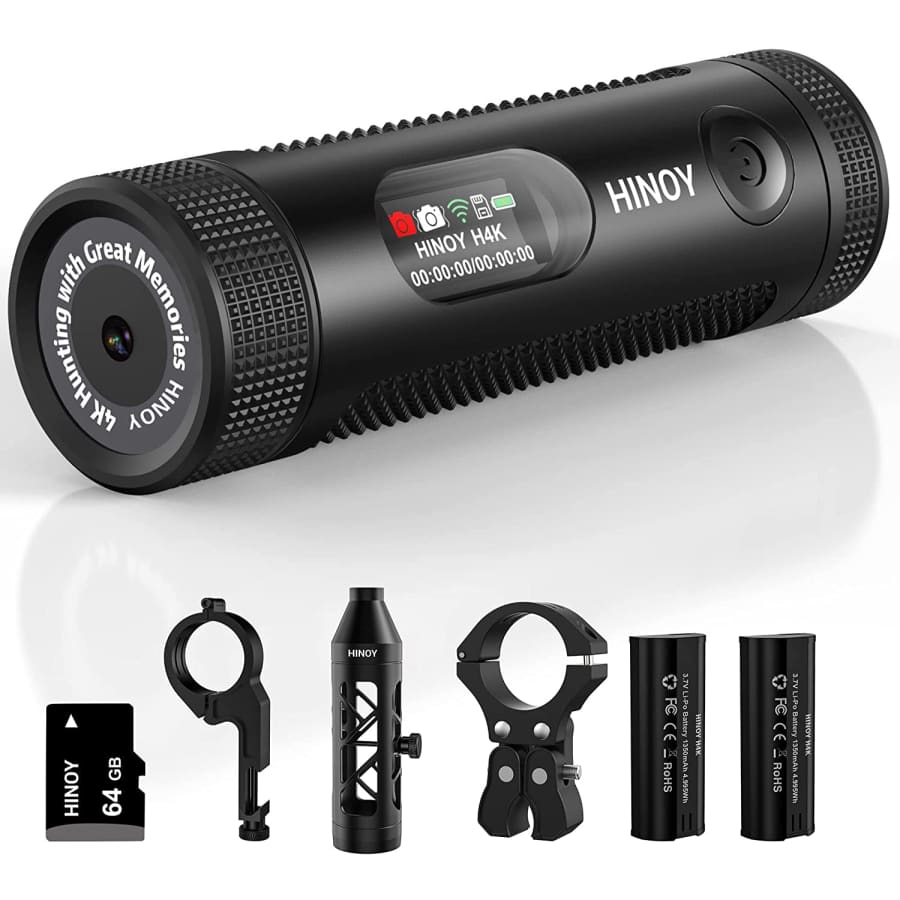 Hinoy 4K WiFi Hunting Action Camera Pro Kit for $400