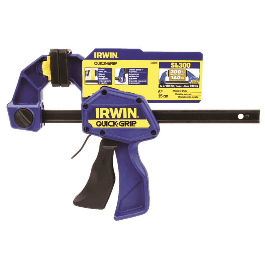 Irwin Quick-Grip 6" Medium-Duty One-Handed Bar Clamp for $9.99 w/ Ace Rewards Irwin Quick-Grip 6" Medium-Duty One-Handed Bar Clamp for $9.99 w/ Ace Rewards