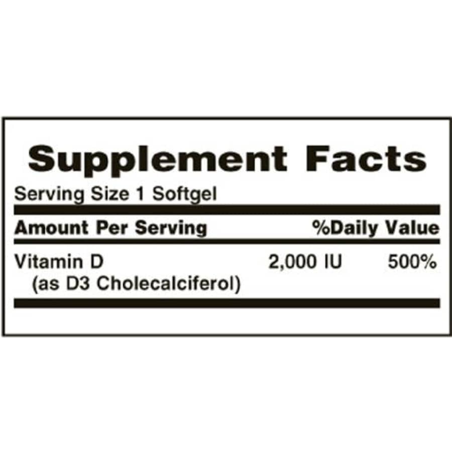 Vitamin D3 by Nature's Bounty, Vitamin Supplement, Supports Immune System and Bone Health, 50mcg, for $17 Vitamin D3 by Nature's Bounty, Vitamin Supplement, Supports Immune System and Bone Health, 50mcg, for $17