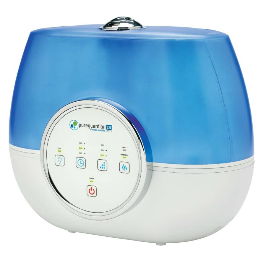 Pureguardian Warm/Cool Ultrasonic Humidifier for $40
