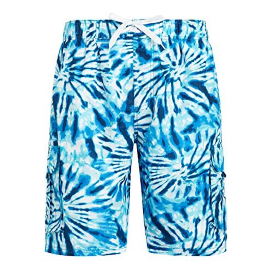 Kanu Surf Men's Echelon Swim Trunks (Regular & Extended Sizes), Twister Royal, Medium for $21