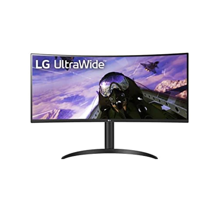 LG 34BP65C-B 34 21:9 QHD UltraWide Curved Monitor with 1ms MBR, HDR10, 160Hz Refresh Rate & AMD for $297