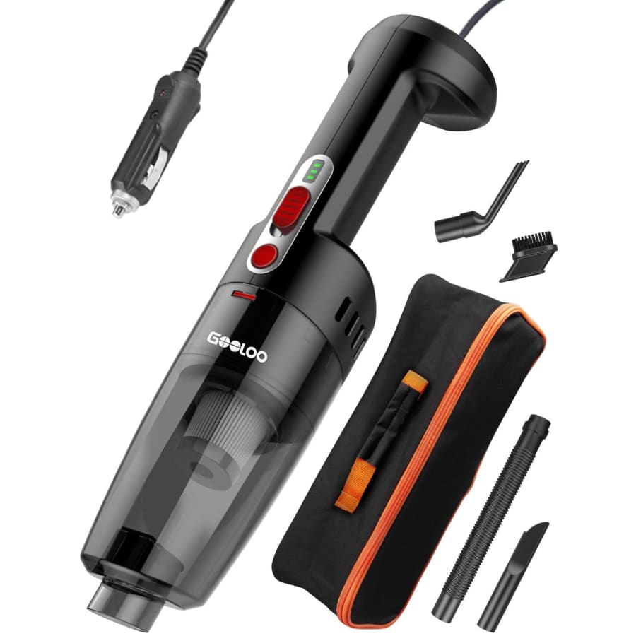 Gooloo 12V DC Handheld Car Vacuum Cleaner for $15