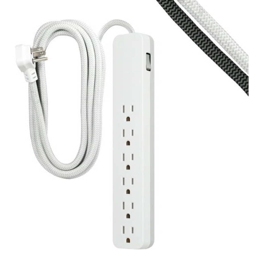 6-Outlet 10-Foot Braided Surge Protector / Extension Cord for $16 6-Outlet 10-Foot Braided Surge Protector / Extension Cord for $16