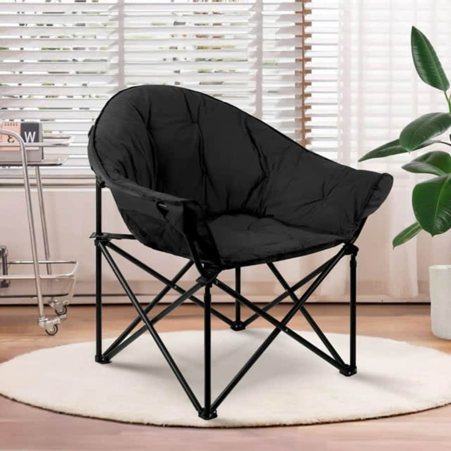 Oversized Folding Saucer Chair for $40 Oversized Folding Saucer Chair for $40