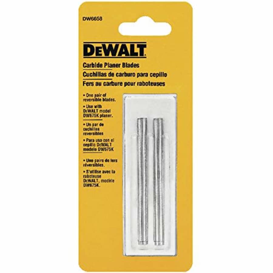 DEWALT Planer Blades, Carbide (DW6658) for $15 DEWALT Planer Blades, Carbide (DW6658) for $15