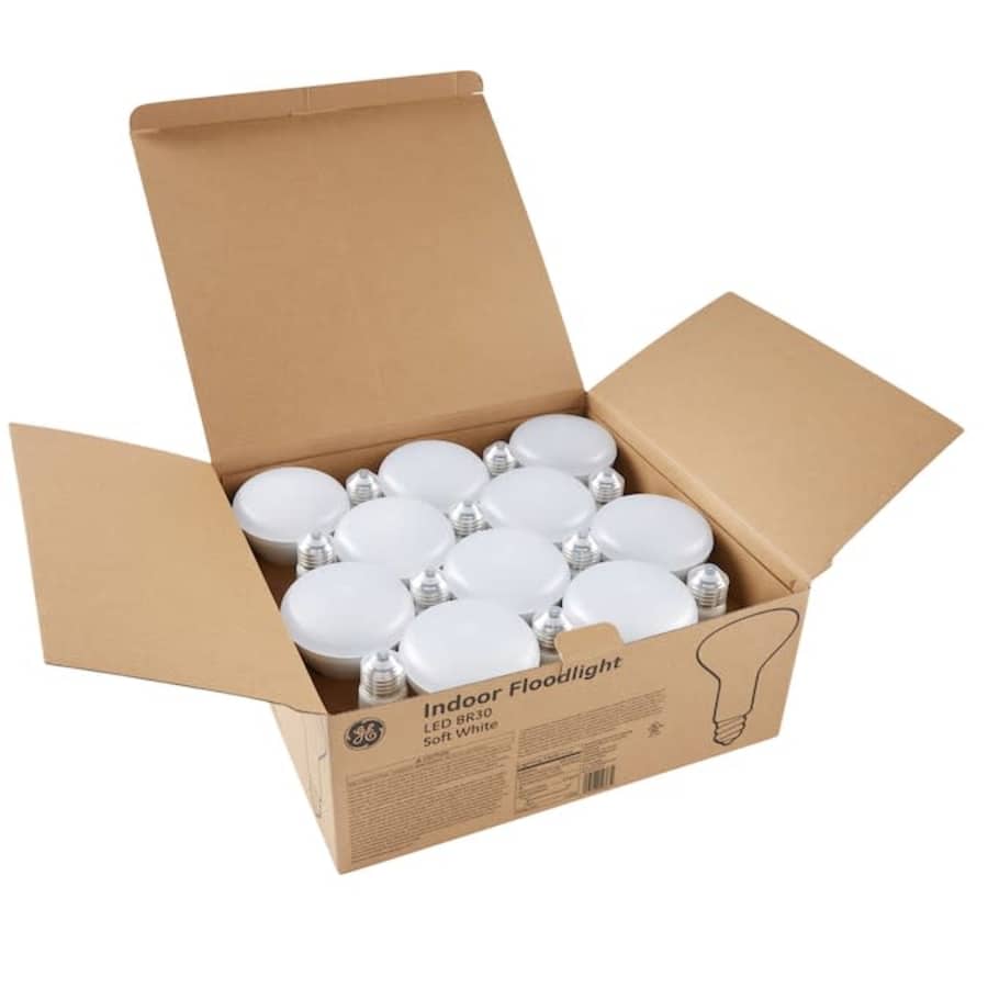 GE LED 65W-Equivalent BR30 Flood Light Lightbulb 20-Pack for $25 GE LED 65W-Equivalent BR30 Flood Light Lightbulb 20-Pack for $25
