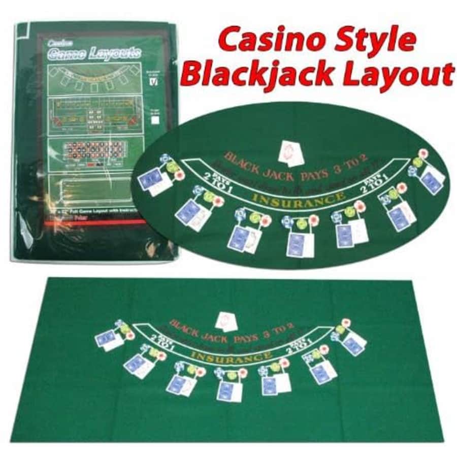 Trademark Poker Blackjack Layout for $20