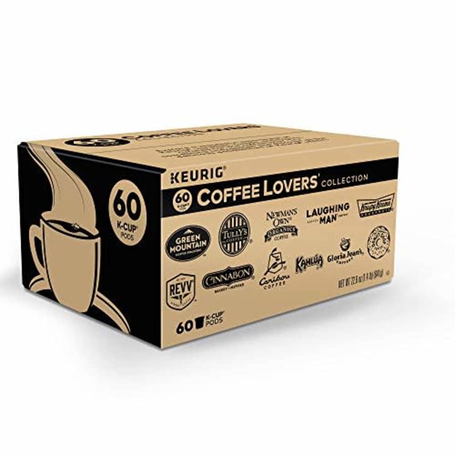 Keurig Coffee Lovers' Collection Variety Pack, Single-Serve Coffee K-Cup Pods Sampler, 60 Count for $40 Keurig Coffee Lovers' Collection Variety Pack, Single-Serve Coffee K-Cup Pods Sampler, 60 Count for $40