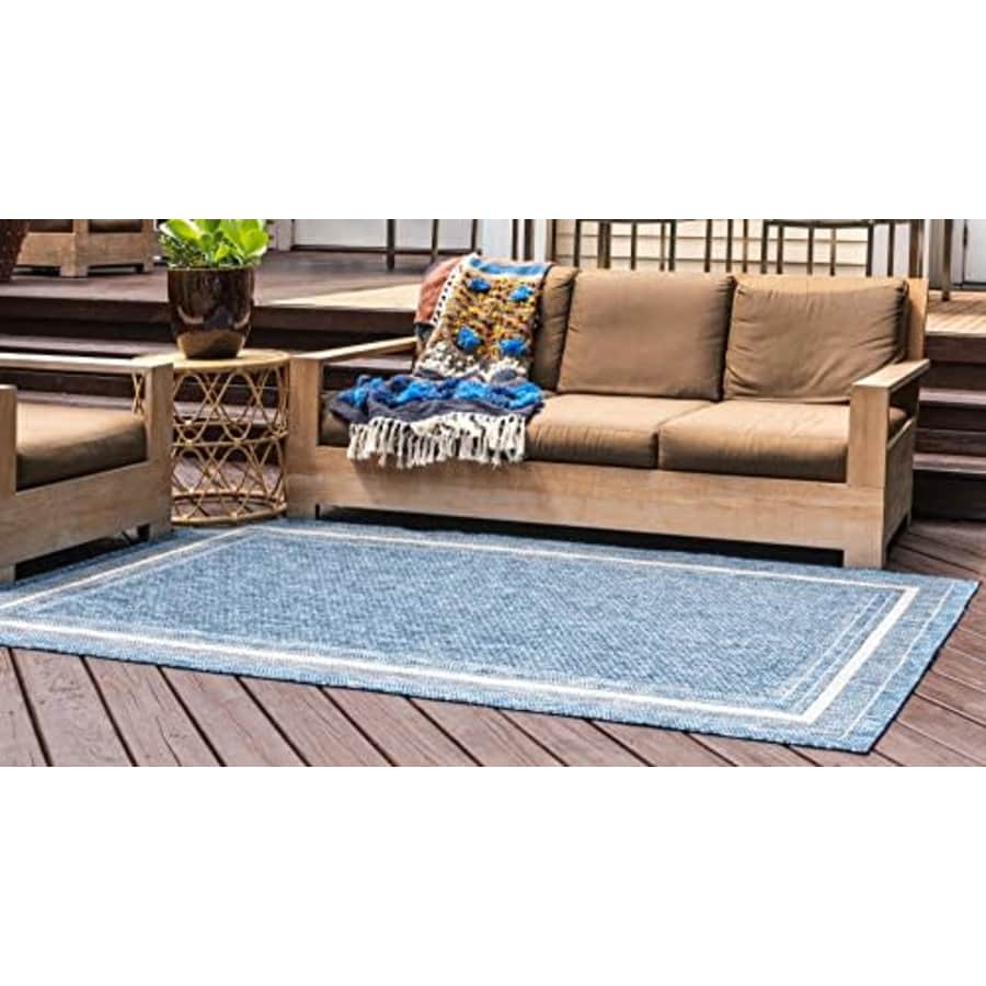 Unique Loom Outdoor Collection Transitional Indoor & Outdoor Casual Solid Tonal Border Area Rug, 5 for $65 Unique Loom Outdoor Collection Transitional Indoor & Outdoor Casual Solid Tonal Border Area Rug, 5 for $65