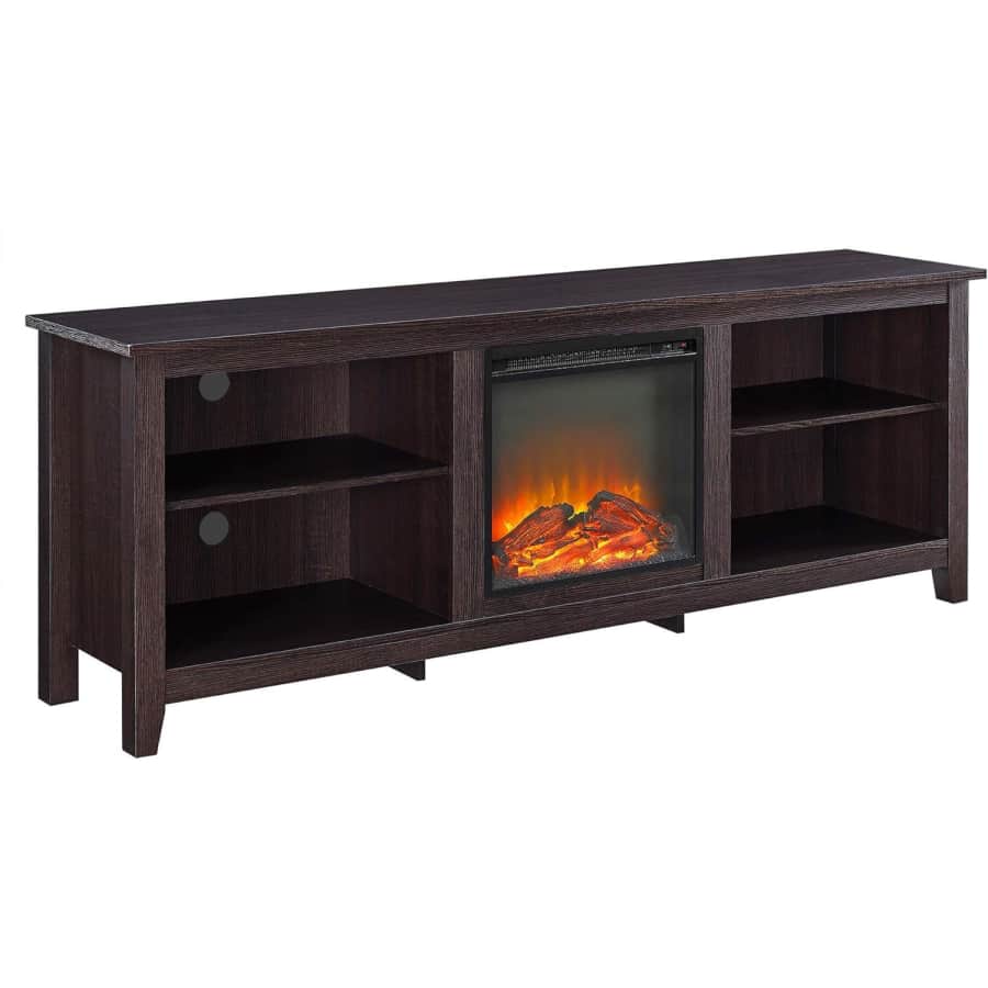 Walker Edison Wren 4 Cubby Fireplace TV Stand for $288